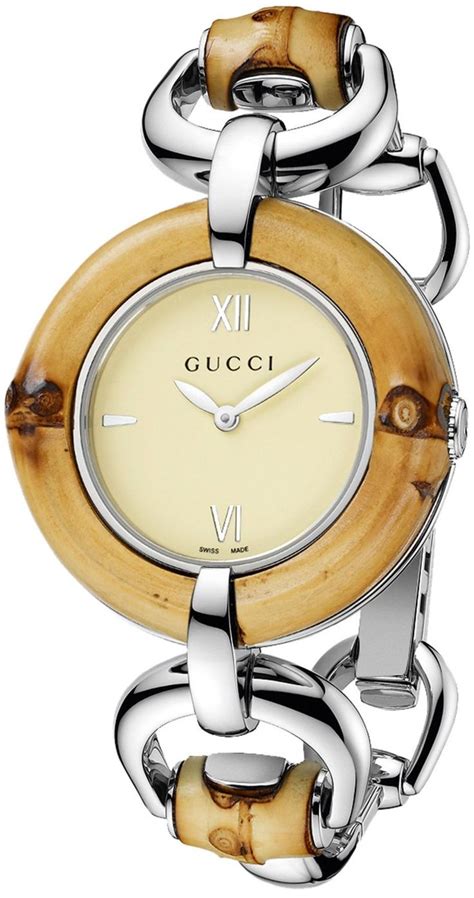 gucci ladies watch with diamonds|gucci bamboo watches for women.